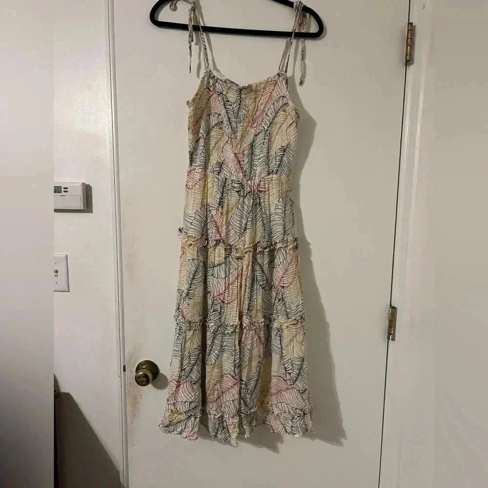 Sim and Sam, dress, M, yellow blue, long (F107)